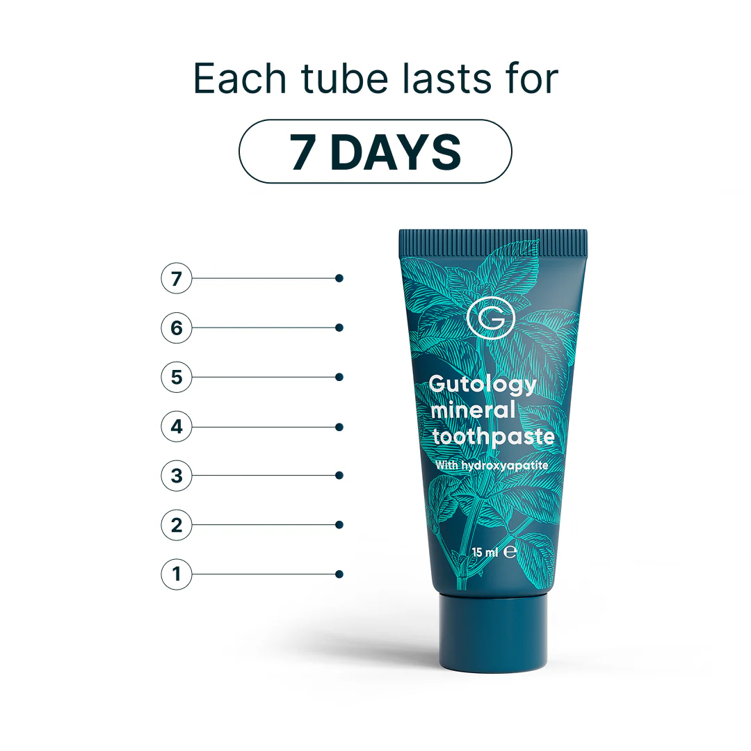 Gutology Toothpaste Travel Pack (7 Day Supply - 15ml) - Image 3